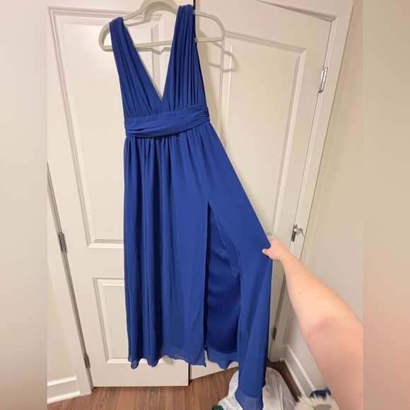 Lulu's Royal Blue Maxi Dress - Picture 2 of 6